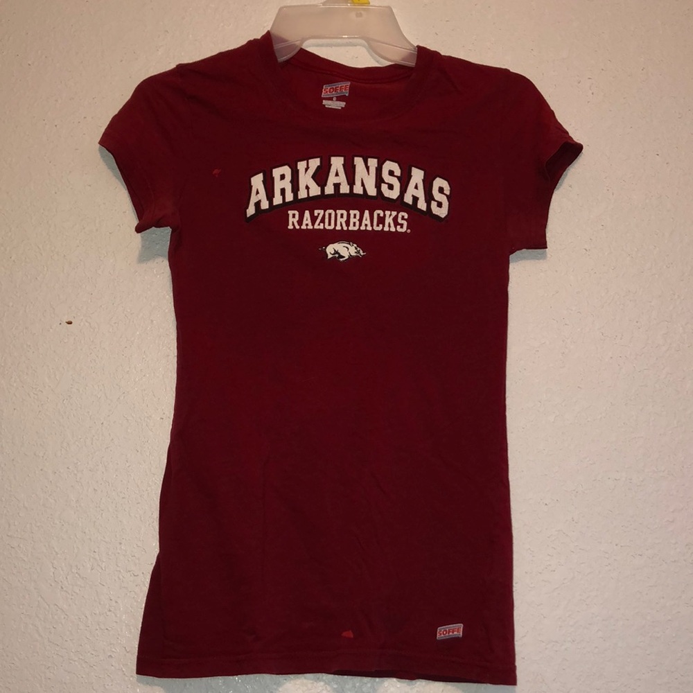 Soffe Red Arkansas Razorback Shirt Small